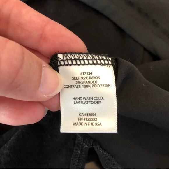 Anthropologie Dolan black burnout sheer button down top size Medium - Picture 11 of 14